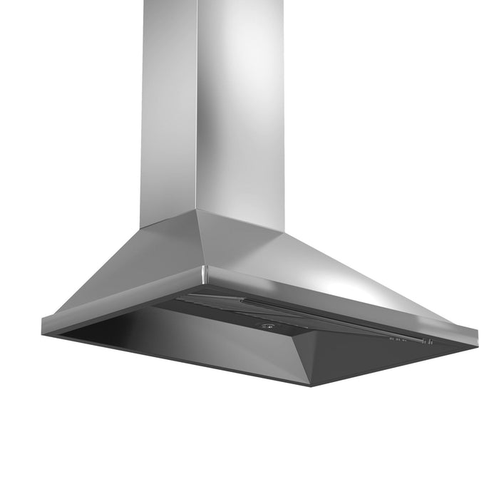 ZLINE 36 Inch Professional Convertible Vent Wall Mount Range Hood in Stainless Steel (696-36)