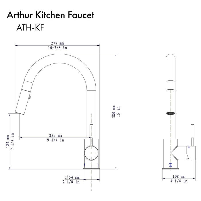 ZLINE Arthur Kitchen Faucet (ATH-KF)