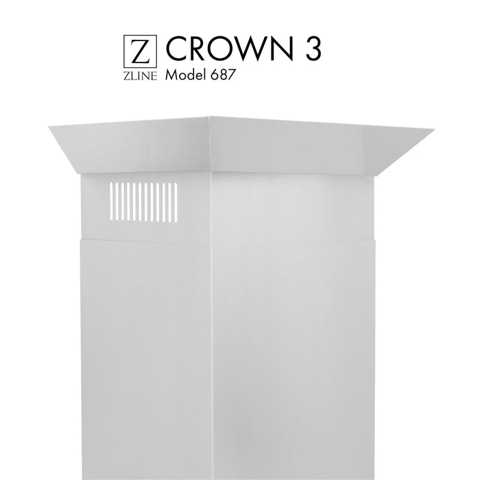 ZLINE Crown Molding 3 For Wall Range Hood (CM3-687)