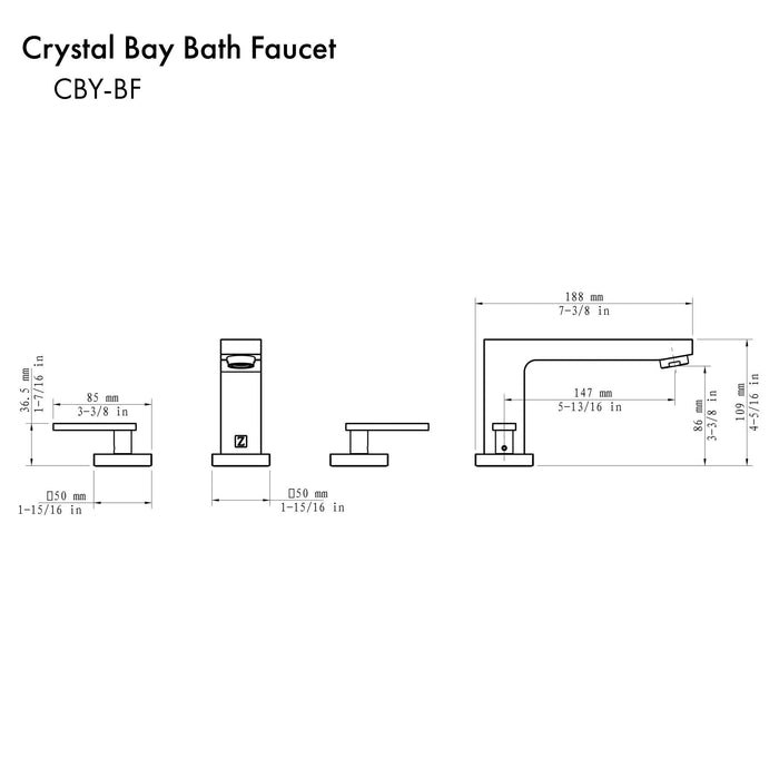 ZLINE Crystal Bay Bath Faucet (CBY-BF)
