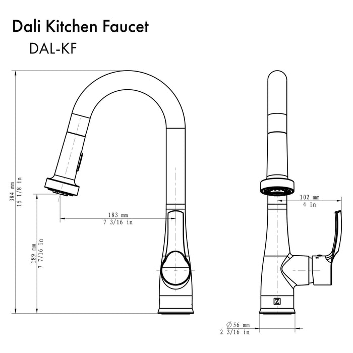 ZLINE Dali Kitchen Faucet (DAL-KF)