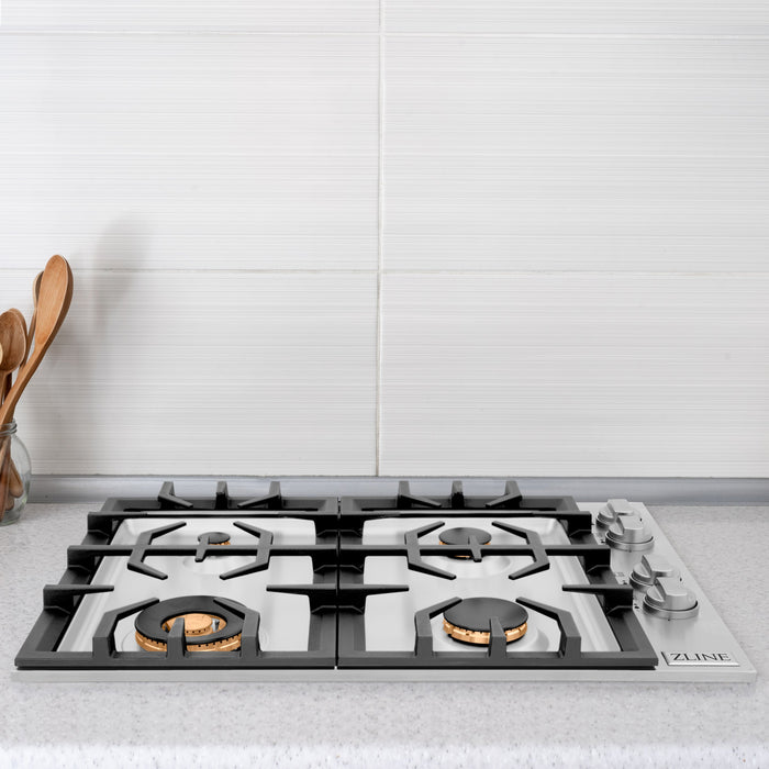ZLINE 30" Gas Cooktop with 4 Gas Burners (RC30)