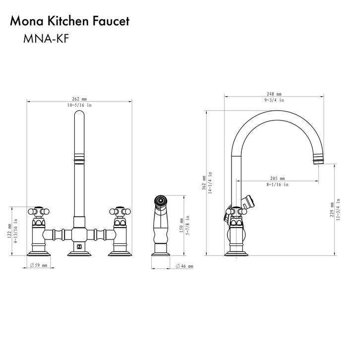 ZLINE Mona Kitchen Faucet (MNA-KF)