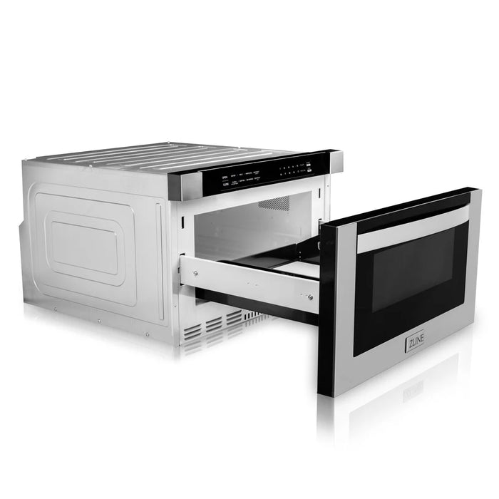 ZLINE 24" 1.2 cu. ft. Built-in Microwave Drawer in Stainless Steel (MWD-1) provides a professional culinary experience by pairing unmatched performance with timeless style.
