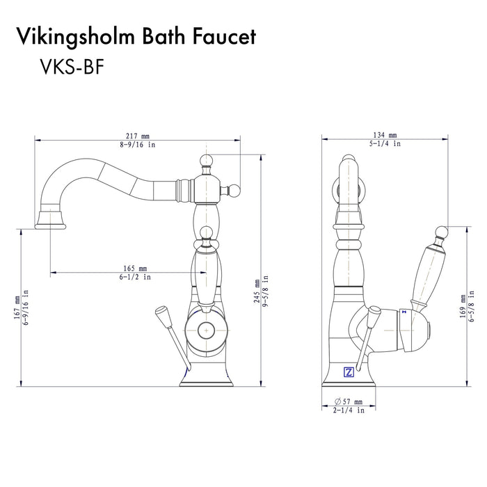 ZLINE Vikingsholm Bath Faucet (VKS-BF)