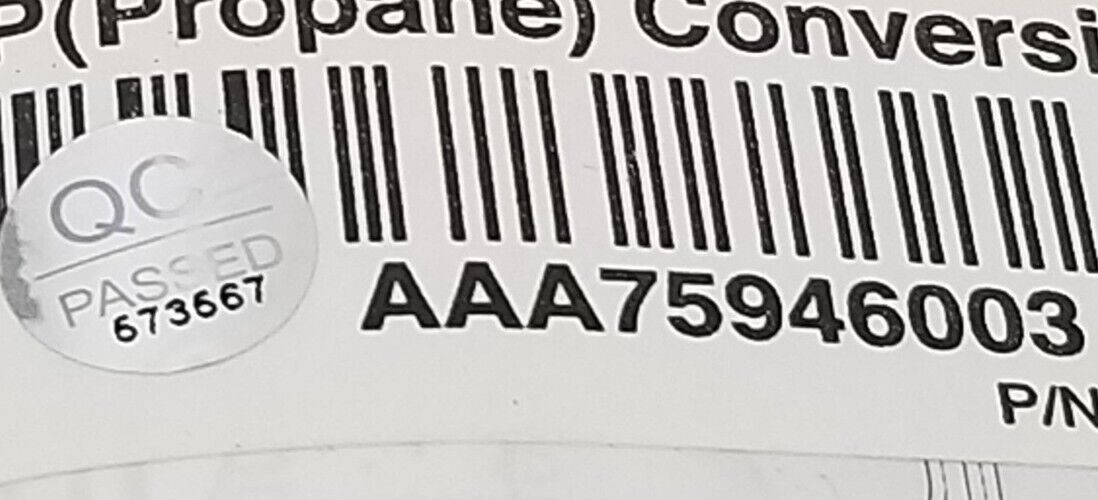 New Genuine OEM LG Range LP Conversion Kit AAA75946003