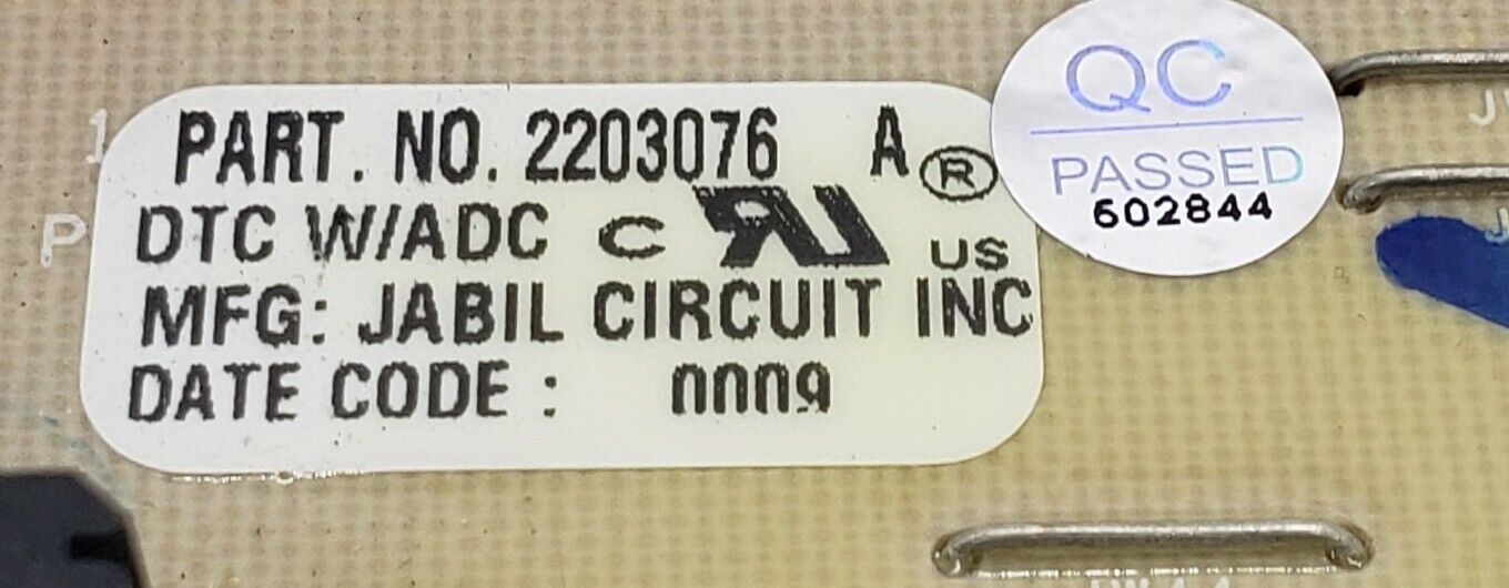 Genuine OEM Whirlpool Refrigerator Control 2203076 Warranty & Free Same Day Ship