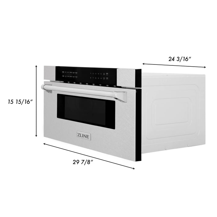 ZLINE 30" 1.2 cu. ft. Built-In Microwave Drawer in Stainless Steel (MWD-30)