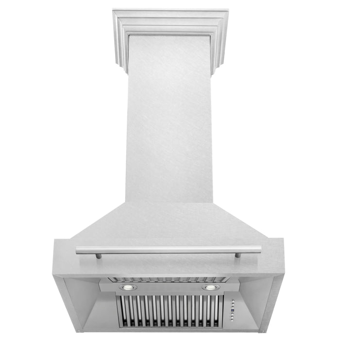 ZLINE 30" DuraSnow® Stainless Steel Range Hood with Color Shell Options (8654SNX-30)