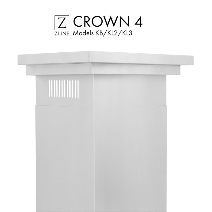 ZLINE Crown Molding #4 For Wall Range Hood (CM4-KB/KL2/KL3)