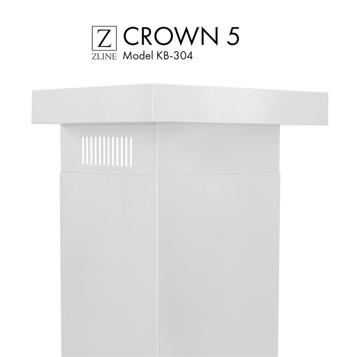 ZLINE Crown Molding Profile 5 for Wall Mount Range Hood (CM5-KB-304)