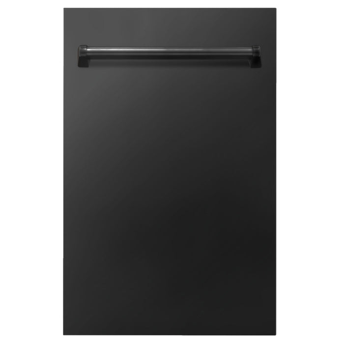 ZLINE 18 in. Compact Top Control Dishwasher with Stainless Steel Tub and Traditional Style Handle