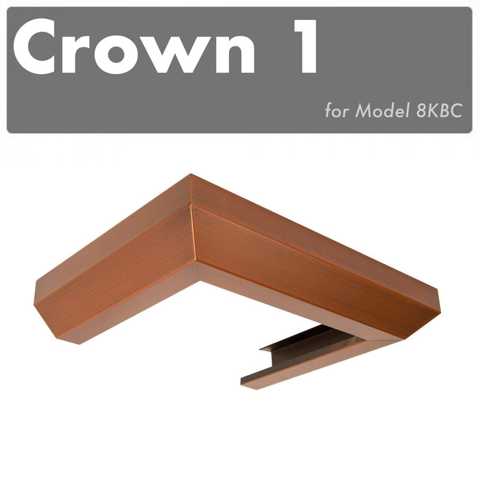 ZLINE Crown Molding 1 For Designer Wall Range Hood (CM1-8KBC)
