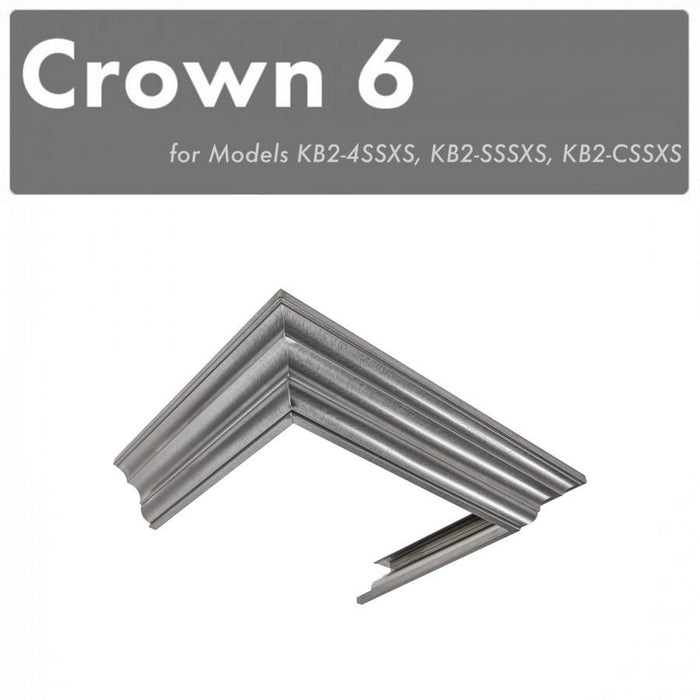 ZLINE Crown Molding 6 For Designer Wall Range Hood (CM6-KB-S304)