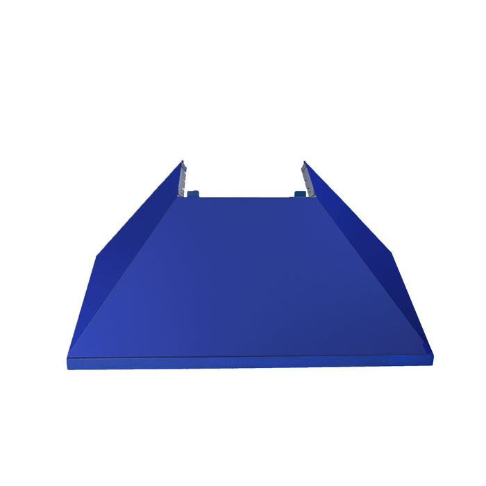 ZLINE Ducted DuraSnow Stainless Steel Range Hood with Blue Matte Shell (8654BM)
